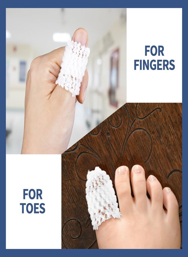 OXDFK 2 Rolls Tubular Bandage, 0.6 Inch Elastic Net Bandages, Wound Dressing Elastic Mesh Net, Tubular Gauze for Arm Wounds Without The Use of Adhesive Tape - Image 4